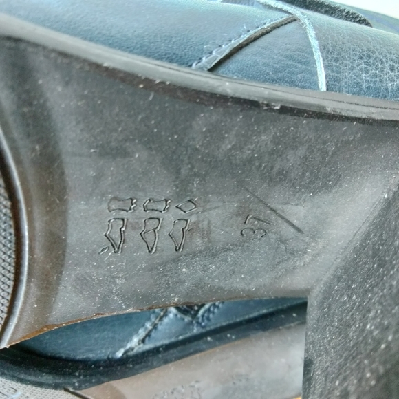 Kemal Tanca Women's Blue Genuine Leather Ankle Boots Size 37 (US 7) - Picture 12 of 15